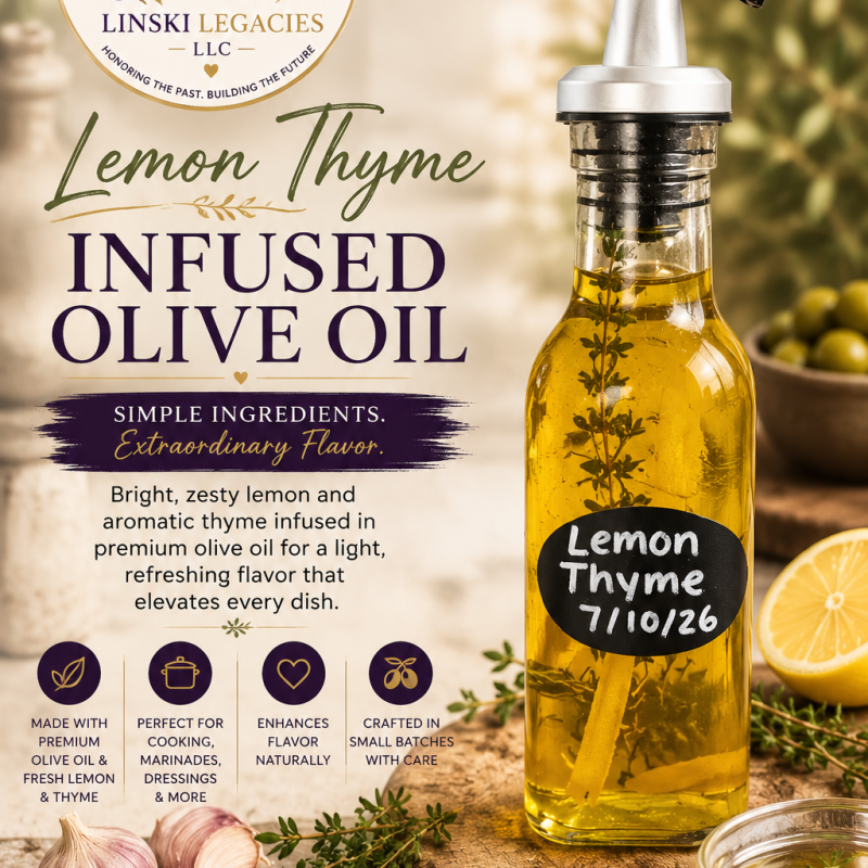 Lemon Thyme Infused Olive Oil